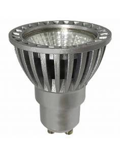 BOMBILLA DICROICA LED D-ECO COB 1X6W GU10 aluminio y cristal