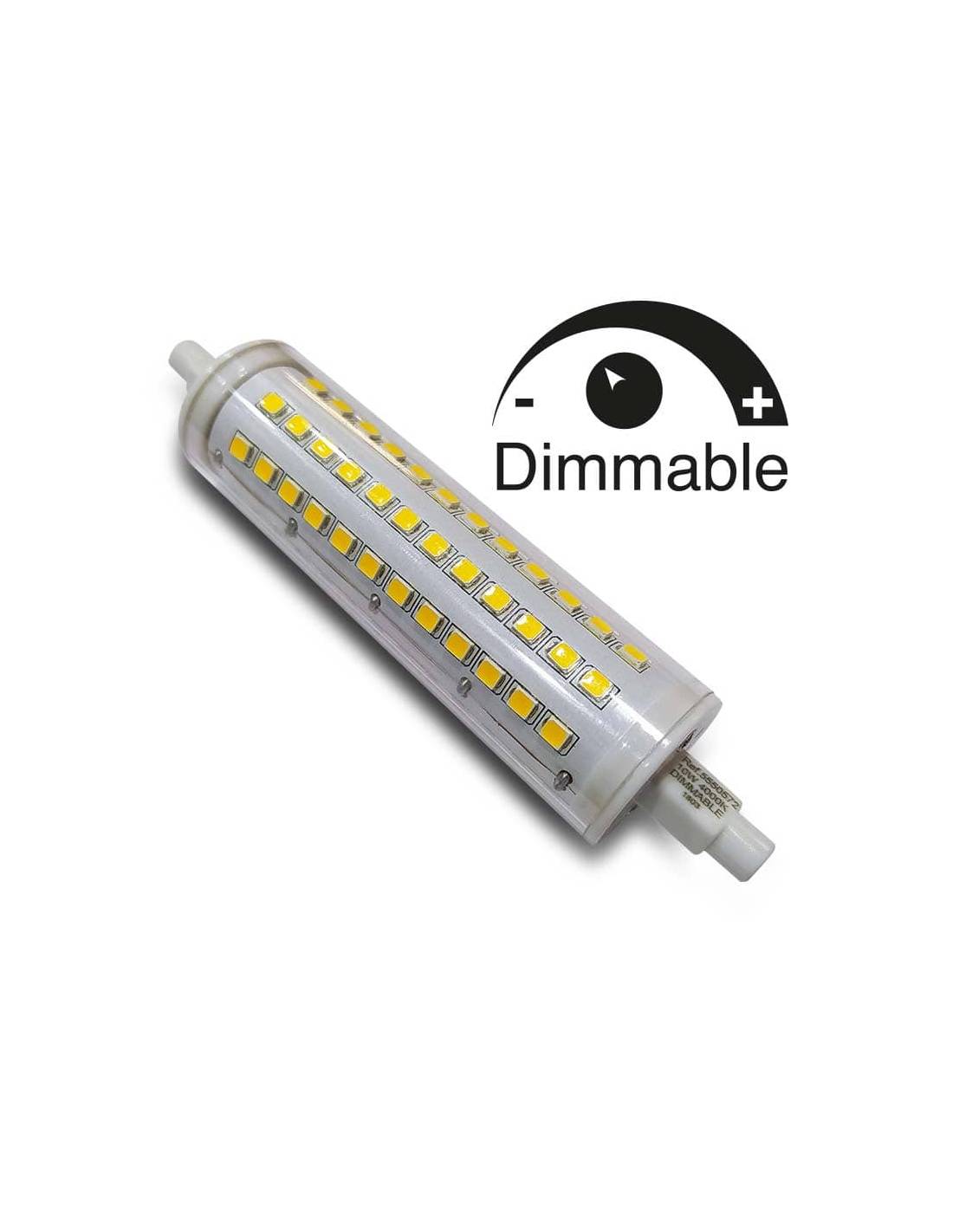 ▷ Bombilla LED R7s 118mm ✺ 10W ➡︎ Regulable