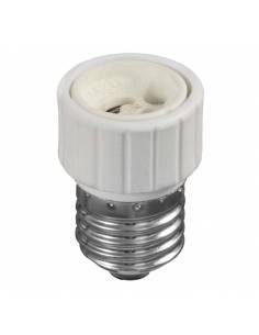 ADAPTADOR PARA PODER UTILIZAR LAS BOMBILLAS DICROICAS GU10 en ROSCAS DE E27.