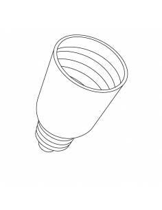 Adaptador E27 a E40, convertidor para bombillas con rosca E40 a portalámparas E27. 2