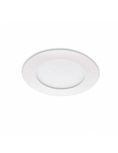 Downlight LED 9W, Slim redondo color blanco.