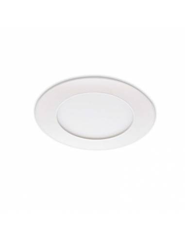 Downlight LED 9W, Slim redondo color blanco.