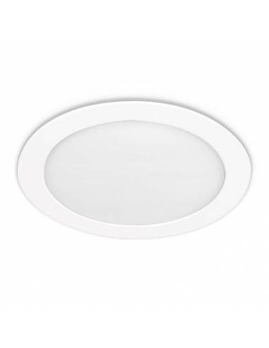 Downlight LED 18W, Slim redondo color blanco.