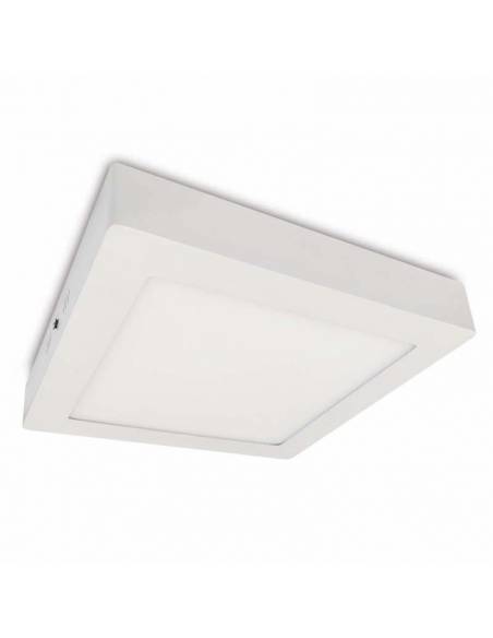 Plafón led, modelo SLIM, cuadrado, de 20W, color blanco