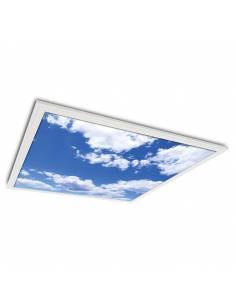 Panel led 60 x 60 cm, modelo SKY, rectangular empotrable, color blanco.