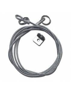 Cable de acero, kit de seguridad para paneles led empotrados.