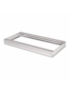 Marco 60 x 30 cms. para transformar el panel led a plafón led. Color aluminio.