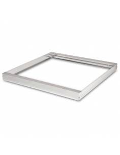 Marco de 60 x 60 cms. para transformar panel led en plafón led. Color gris aluminio.