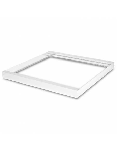 Marco de 60 x 60 cms. para transformar panel led en plafón led. Color blanco.