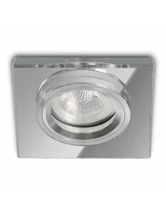 Ojo de buey MIRROR, aro empotrable de aluminio y cristal. Espejo.