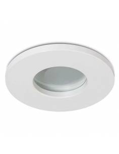 Ojo de buey, OUT IP65, aro empotrable redondo, blanco.