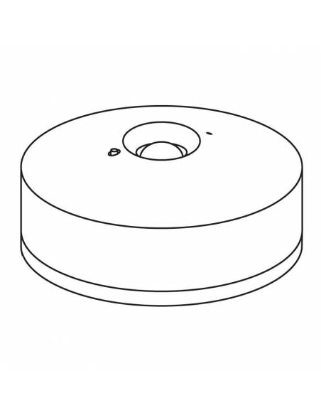 Luz de emergencia modelo HOCKEY de 3W, para superficie. Dibujo técnico.