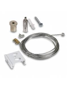 Kit de suspensión con cierre para carriles trifásicos de focos led. 2