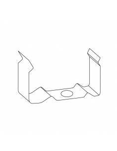 Clip metálico para perfiles aluminio S-172 de dos metros, superficie o empotrable. 2