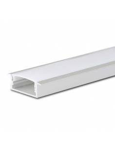 Perfil de aluminio, modelo D-235 de empotrar, para tiras de led.