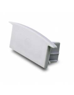 Tapa final para perfil de aluminio D-235 de empotrar, para tiras de led.