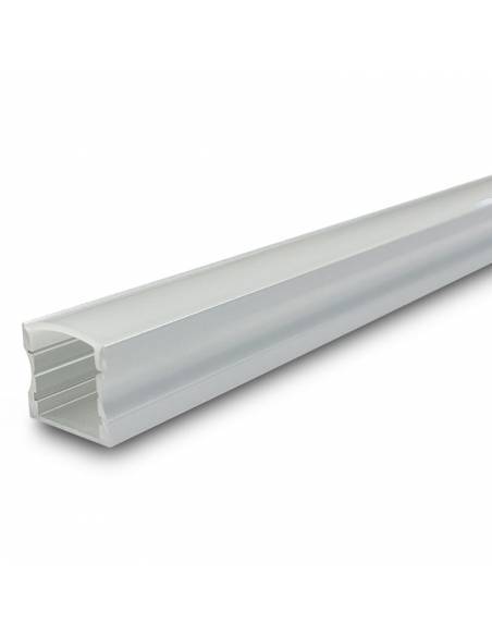 Perfil aluminio modelo S.ALTO-170 de 2 metros de longitud, para tiras de led.