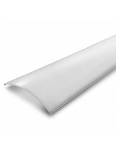 Difusor opal E-297 para perfil alumínio E-297 esquina, para tiras de led.