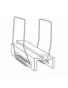 KIT metálico de pinza doble, para perfil D-360 de empotrar. 2