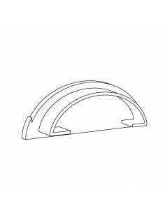 Tapa para perfil S-179 flexible de superficie, para tiras de led. 2