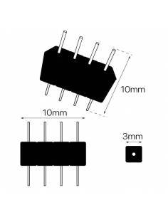 Peine de 4 PIN, para tiras de led de 12V y 24V RGB. 2
