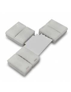 Conector en forma de T con 4 PIN, para la conexión de 3 TIRAS LED RGB de 12V o 24V.