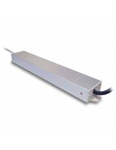 Transformador para tiras de LED de 24V. Driver con protección IP67.
