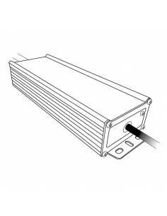 Transformador para tira de LED de 24V. Driver con protección IP67 de 100W. 2