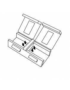 Conector intermedio para conexionar entre si 2 tiras de led de 220V-230V monocolor, directas a red. 2