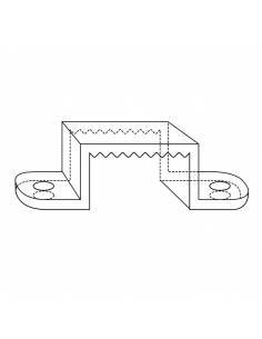 Clip de sujeción para tira led 220V-230V, 2835 de corte 100cms, directa a red, monocolor. 2
