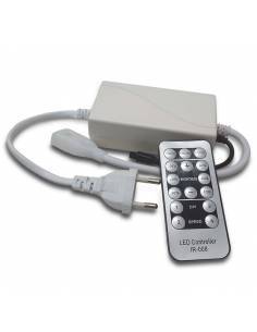 Set controlador con mando para tira led 220V-230V, monocolor, 2835 corte cada 100cms.