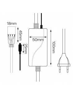 SET CONTROLADOR + MANDO RGB-230V para tiras LED de 230V RGB modelo 5050. 2