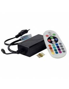SET CONTROLADOR + MANDO RGB-230V para tiras LED de 230V RGB modelo 5050.