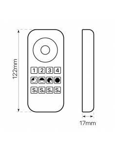 Mando a distancia, EMISOR.1, para tiras de LED monocolor de 12V y 24V. 2