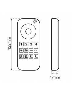 Mando a distancia, EMISOR.5 para tiras de led DUAL COLOR. 2