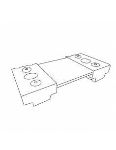 Soporte para reforzar la unión de luminarias led lineales del modelo MARKET. 2