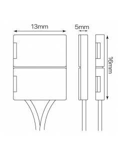 Conector doble 2 pin para tiras led 24V monocolor. 2