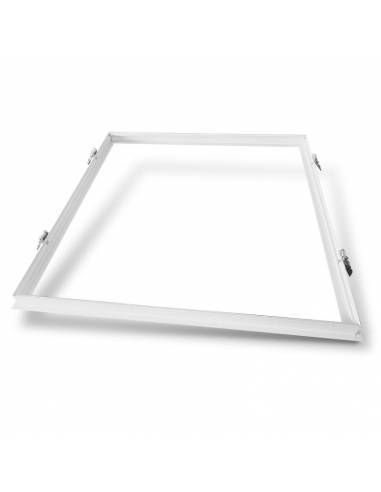 Marco empotrable 60x60 cm para panel led, color blanco.