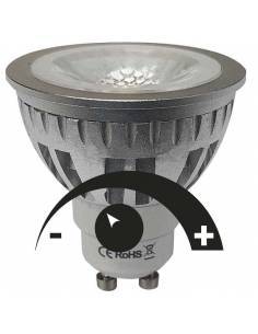 BOMBILLA DICROICA LED COB 1X6W GU10 REGULABLE.