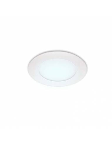 Downlight LED 6W, Slim redondo color blanco. luz fría