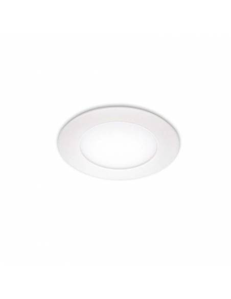 Downlight LED 6W, Slim redondo color blanco. Luz neutra