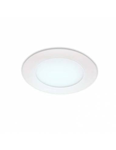 Downlight LED 9W, Slim redondo color blanco. Luz fría