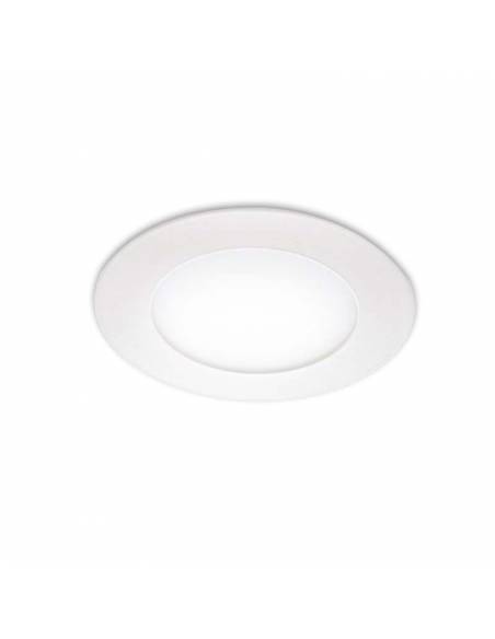 Downlight LED 9W, Slim redondo color blanco. Luz neutra.