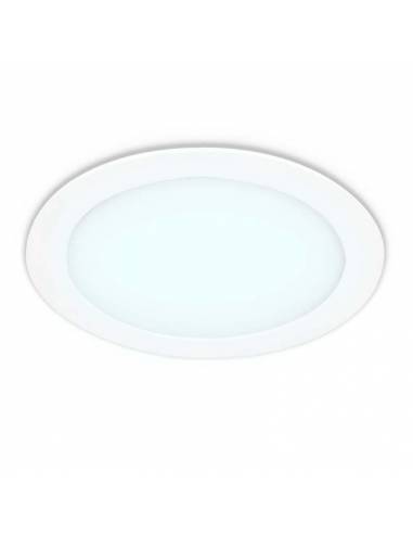 Downlight LED 20W, Slim redondo color blanco. Luz fría.