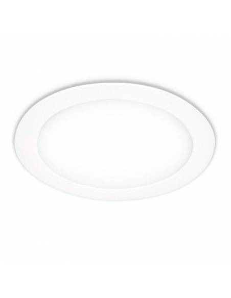 Downlight LED 20W, Slim redondo color blanco. Luz neutra