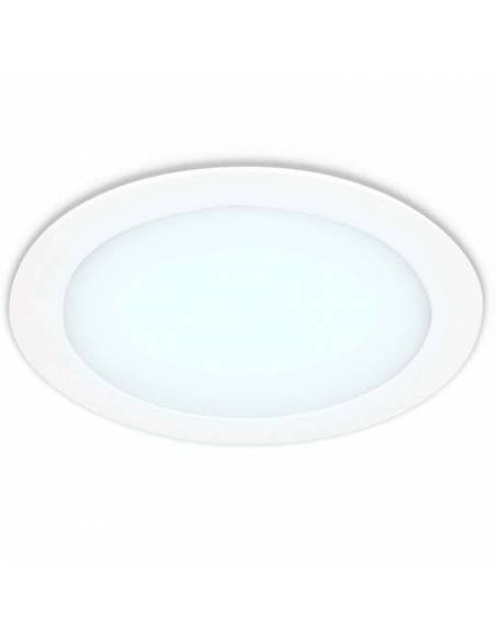 Downlight LED 24W, Slim redondo color blanco. Luz fría.