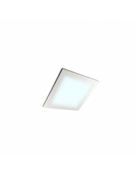 Downlight LED 24W, Slim cuadrado color blanco. Luz fría.