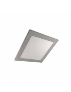 Downlight led 9W modelo SLIM, color gris.