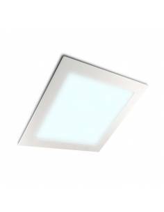Downlight led 12W cuadrado, modelo SLIM color blanco. 2