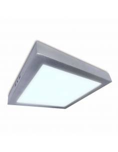 Plafón led, modelo SLIM, cuadrado, de 24W, color gris. 2